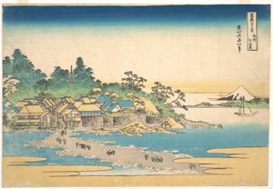 Enoshima in Sagami Province, from the series Thirty-six Views of Mount Fuji by Katsushika Hokusai