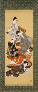 Five Beautiful Women by Katsushika Hokusai