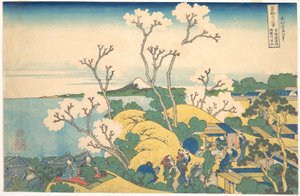 Fuji from Gotenyama at Shinagawa on the Tōkaidō, from the series Thirty-six Views of Mount Fuji by Katsushika Hokusai