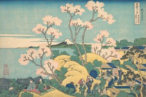 Fuji from Gotenyama on the Tokaido at Shinagawa, ca. 1830-32 by Katsushika Hokusai