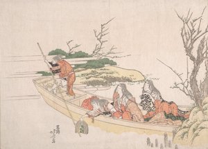 Gathering Sea-Weed by Katsushika Hokusai