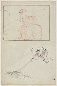 God of Thunder and His Drum by Katsushika Hokusai