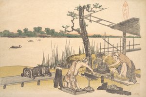 Imadogawa by Katsushika Hokusai