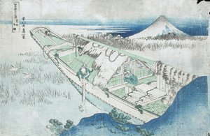 Joshu, Ushibori, Hetachi Provinces from the Series Thirty Six Views of Fuji by Katsushika Hokusai