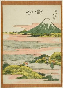 Kanaya, from the series "Fifty-three Stations of the Tokaido" by Katsushika Hokusai