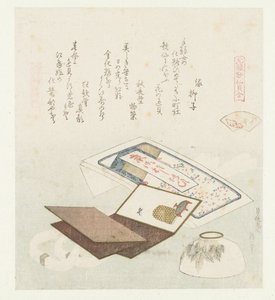Irogai (Comparison of Genroku Poems and Shells) by Katsushika Hokusai
