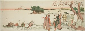 Ladies at Shichirigahama by Katsushika Hokusai