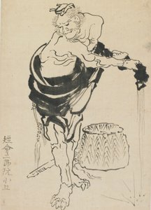 Man Wringing Out His Robe