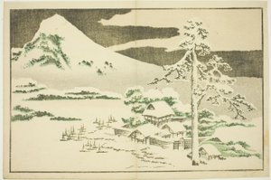 Mount Fuji in Winter, from The Picture Book of Realistic Paintings of Hokusai by Katsushika Hokusai