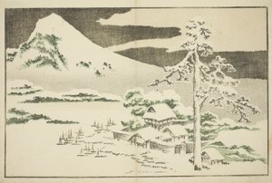 Mount Fuji in Winter, from The Picture Book of Realistic Paintings of Hokusai by Katsushika Hokusai