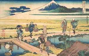 Nakahara in Sagami Province Soshu Nakahara, from the series Thirty-six Views of Mount Fuji, ca. 1830-32