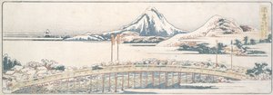 Okazaki, from the Series Fifty-three Posts of Spring Pleasures by Katsushika Hokusai