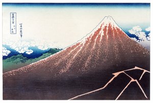 Sanka Haku from 36 Views of Mount Fuji, pub. c.1890 by Katsushika Hokusai