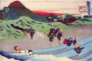 100 Poems by 100 Poets: Jito Tenno by Katsushika Hokusai