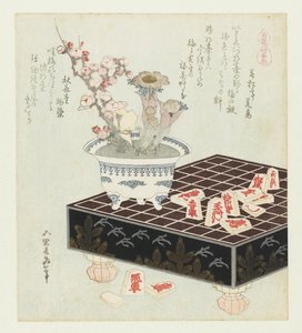 Shogi Stones by Katsushika Hokusai