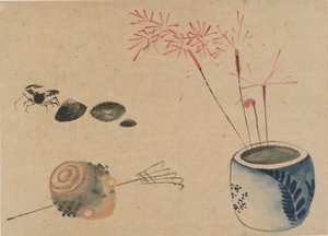 Sparklers, Crab and Bulb, late 18th-early 19th century by Katsushika Hokusai
