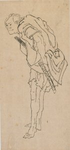 Standing man, late 18th-early 19th century by Katsushika Hokusai
