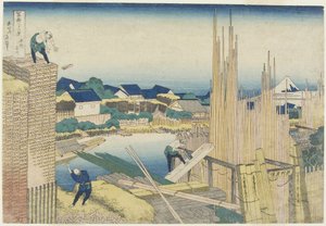 Tatekawa in Honjo by Katsushika Hokusai