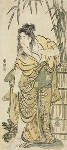 The Actor Ichikawa Komazo as a Woman with Dishevelled Hair
