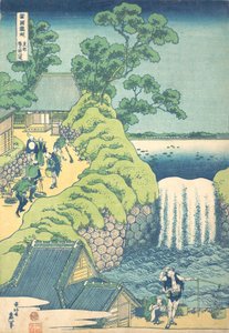 The Falls at Aoigaoka in the Eastern Capital Toto Aoigaoka no taki, from the series A Tour of Waterfalls in Various Provinces by Katsushika Hokusai