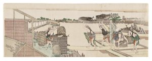 Unloading Bonito for Market by Katsushika Hokusai