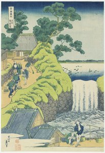Waterfall at Aoigaoka in Edo, c. 1833 by Katsushika Hokusai