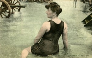 Woman in Swimsuit, c. early 1900’s by Alec Hunter