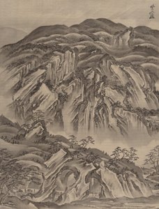 Rocky Landscape by Kawanabe Kyosai