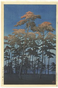Hikawa Park in Omiya by Kawase Hasui