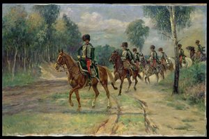 Squadron of Hussars by Kazimierz Pulaski
