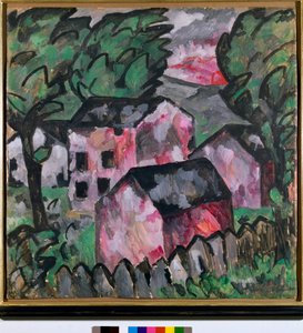 Landscape with Red Houses by Kazimir Severinovich Malevich