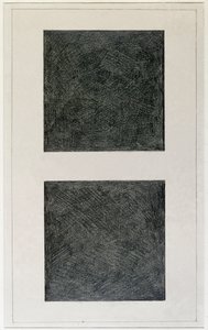 Suprematist element: two squares