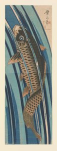 Carp Swimming Upstream by Keisai Eisen