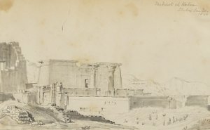 Medinet El Harbor, Thebes by Kellogg, Miner Kilbourne