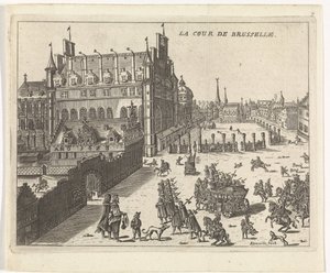View of the Court of Brussels, 1673