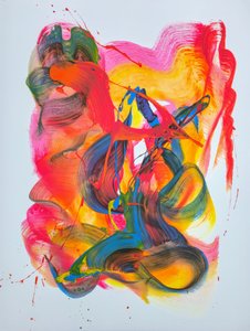 Vibrant Abstract Flow by Kenneth Cowins