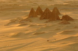 Gebel Barkal, Temple Complex, Pharaoh Taharka, Mut temple, B300, Kareima town, Nile river, 2007 by Kenneth Garrett