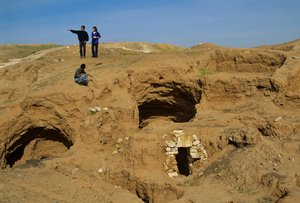 Shiqmim, c 4200 BC, Copper Age village with underground storage, Israel by Kenneth Garrett