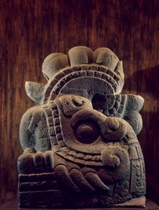 The fire serpent Xiucoatl, weapon of the god-sun Huitzilopochtli, 2010 by Kenneth Garrett