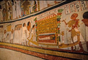 Tomb of Roy, funeral cortege, 18th dynasty, Valley of the Nobles, Thebes, Egypt