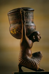Unguent Vessel, Tomb of Haity, Reign of Amenhotep IV, Akhenaten, Amarna, 2009 by Kenneth Garrett