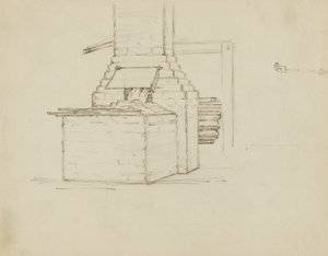 (Iowa State Capitol Rotunda) (Manufactures, study for panel) by Kenyon Cox