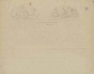 (Iowa State Capitol Rotunda) (study for Two Lunettes) by Kenyon Cox