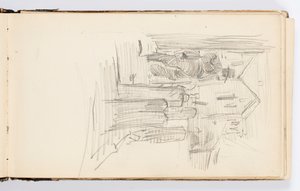 Sketchbook Page by Kenyon Cox