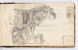 Sketchbook Page by Kenyon Cox