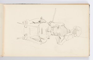 Sketchbook Page: Artist at Work by Kenyon Cox