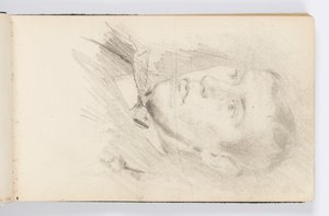 Sketchbook Page: Portrait of Young Man by Kenyon Cox