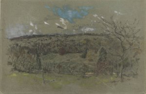 Hilly Landscape in Autumn Colors