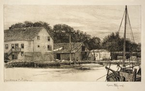 Cos Cob Harbor by Kerr Eby