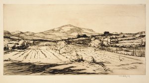 St. Cyr Landscape by Kerr Eby